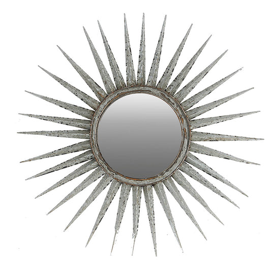 Silver Sunburst Mirror