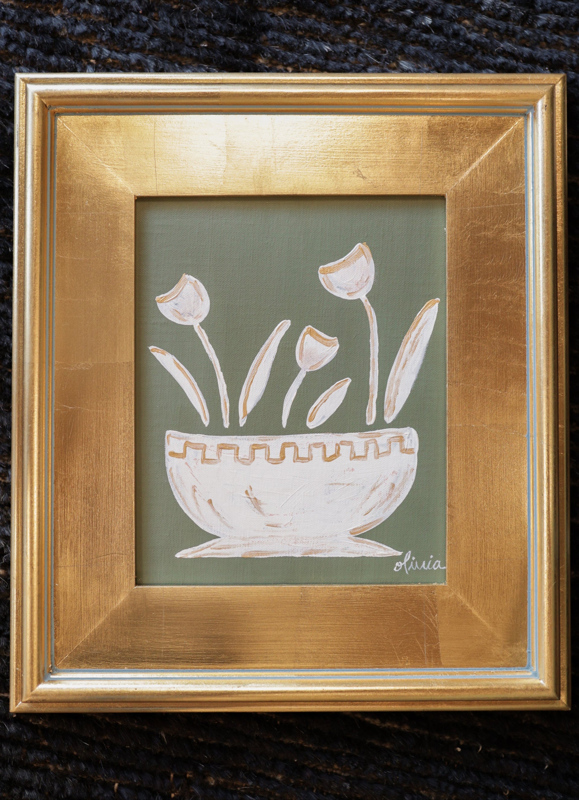 Framed Art by Olivia - Olive