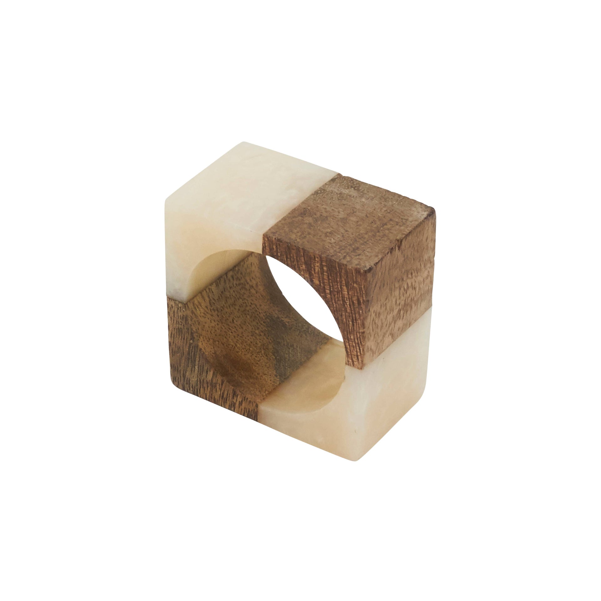 Wooden Fusion Resin Napkin Ring