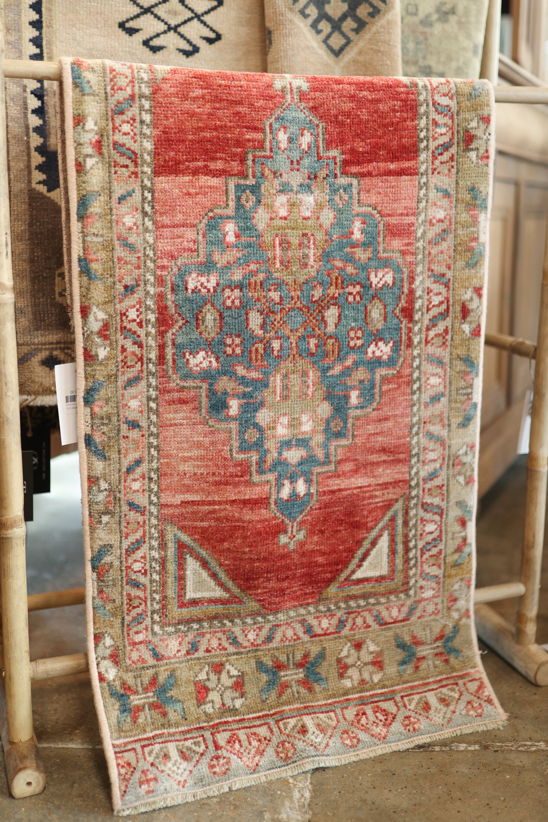 New Mini Vintage Turkish Rug 39
