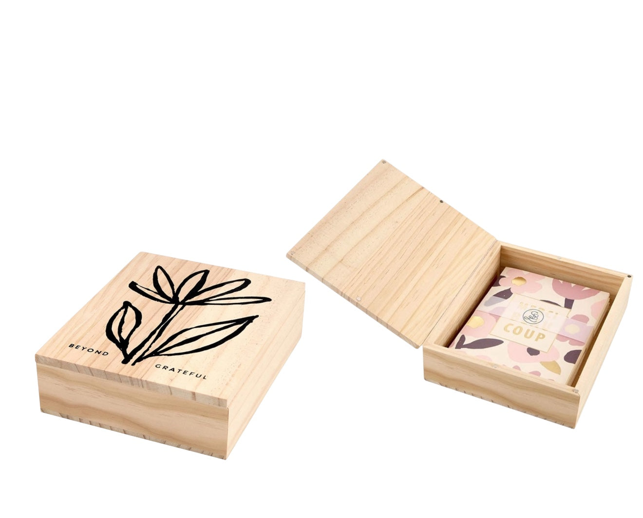 Thank You Cards Wood Box Set