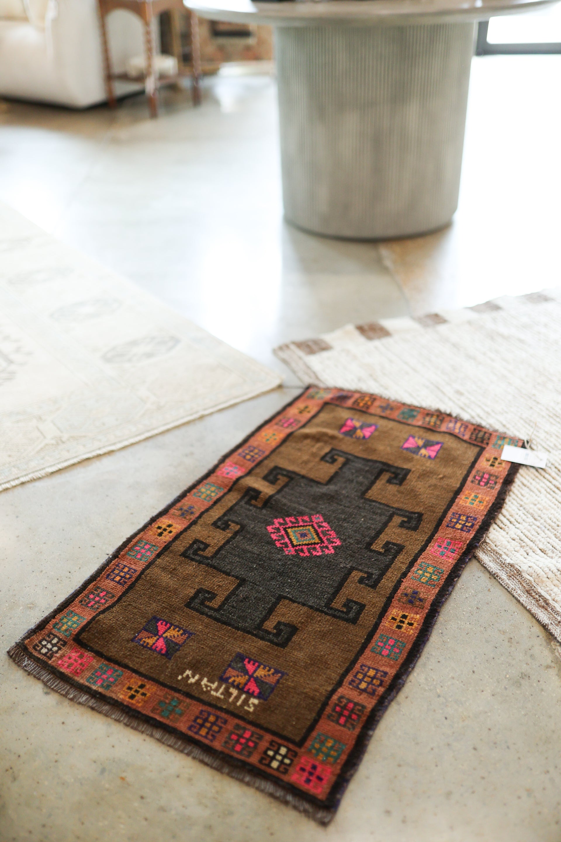 New Mini Vintage Turkish Rug 46