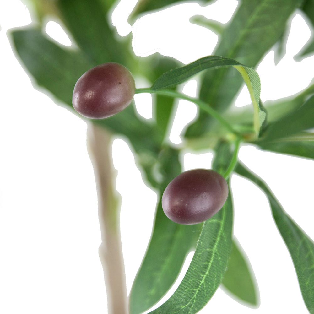 Artificial Olive Tree with Fruit and Cement Pot