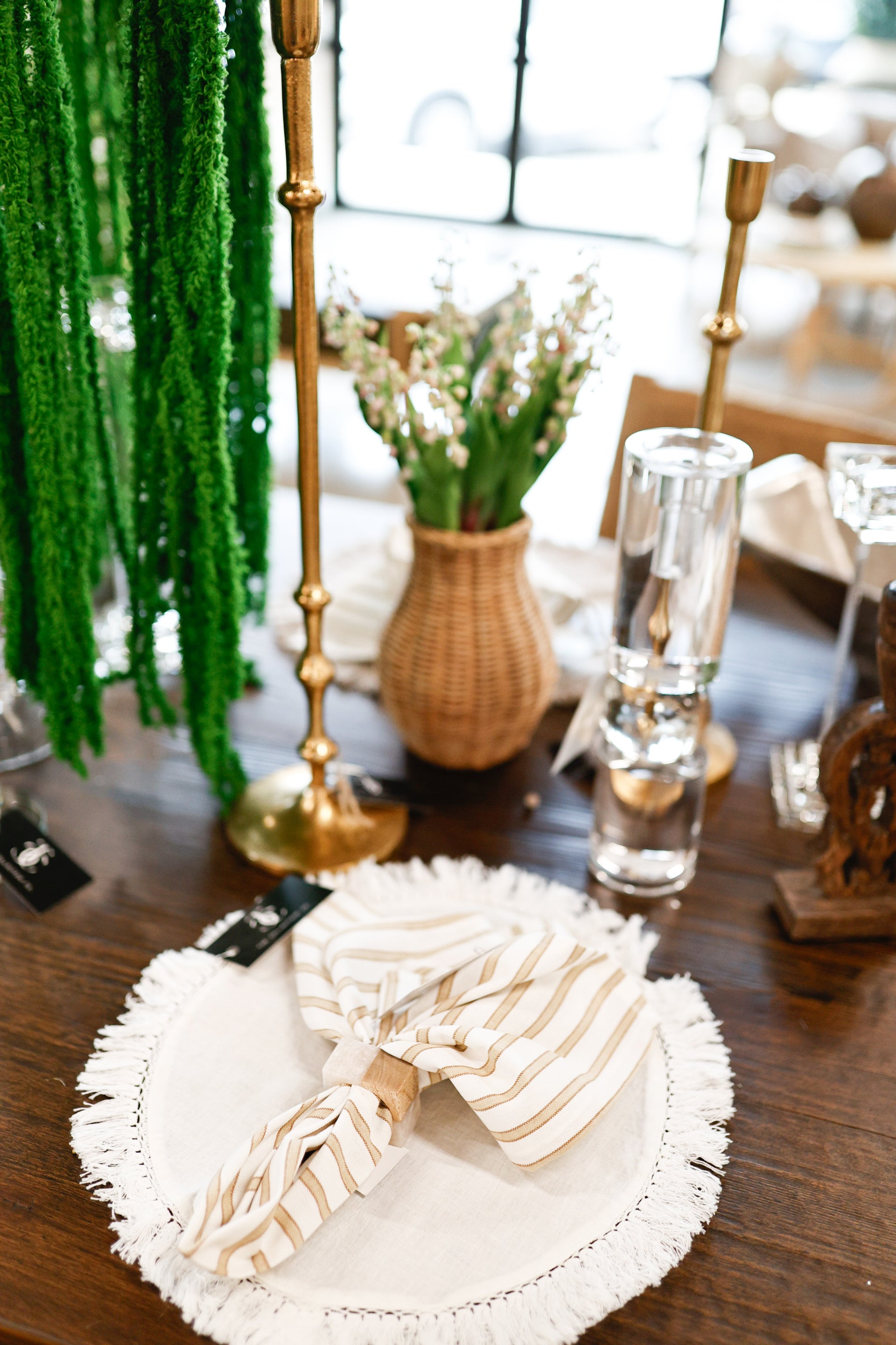 Stonewashed Fringe Placemat