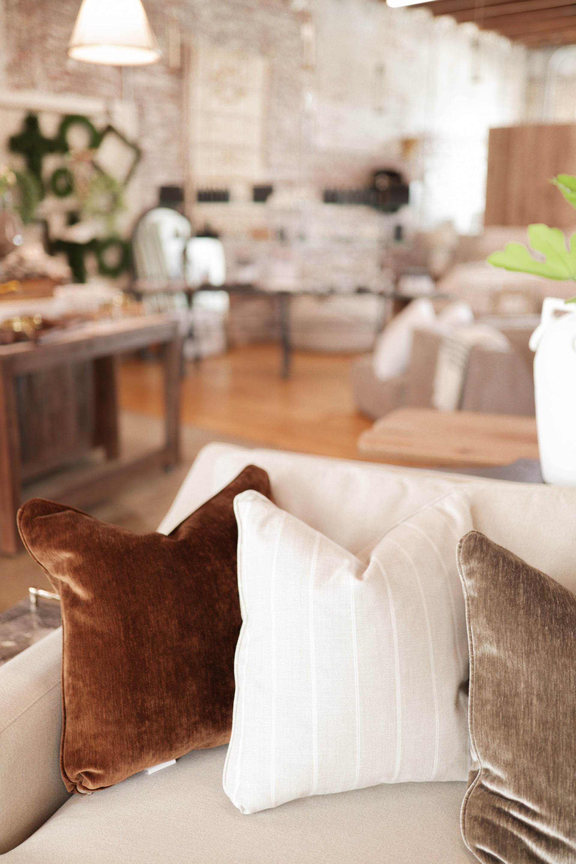 Leo Linen Striped Pillow (2 Sizes Available)