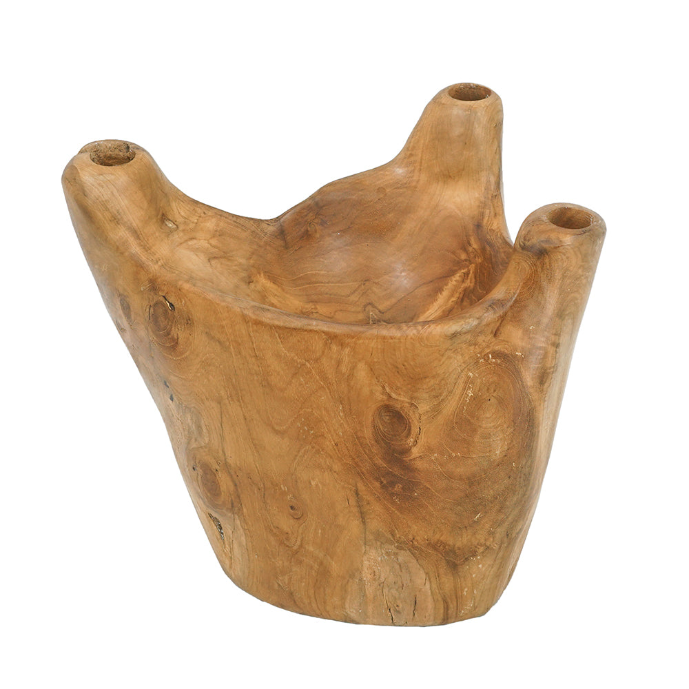 Decorative Brown Teak Wood Planter
