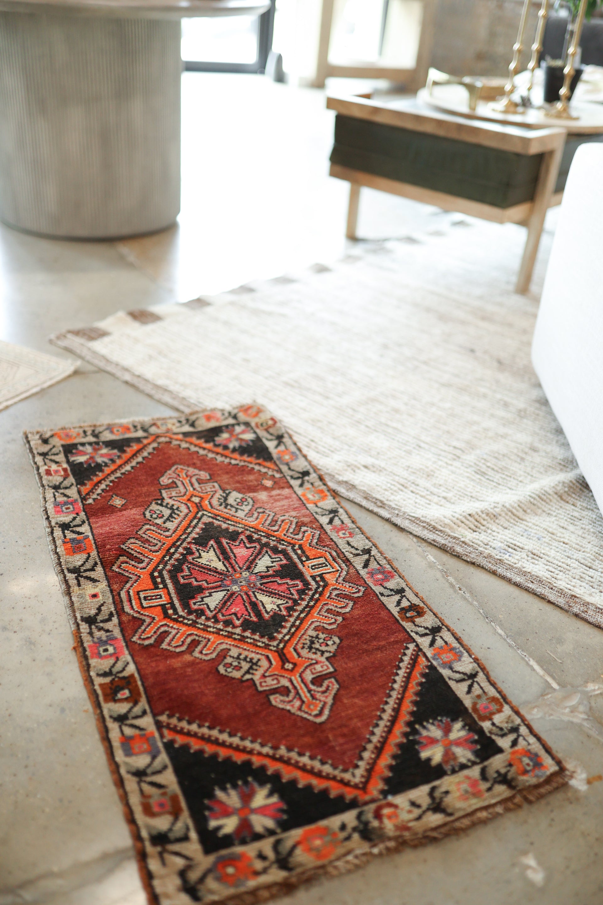 New Mini Vintage Turkish Rug 13