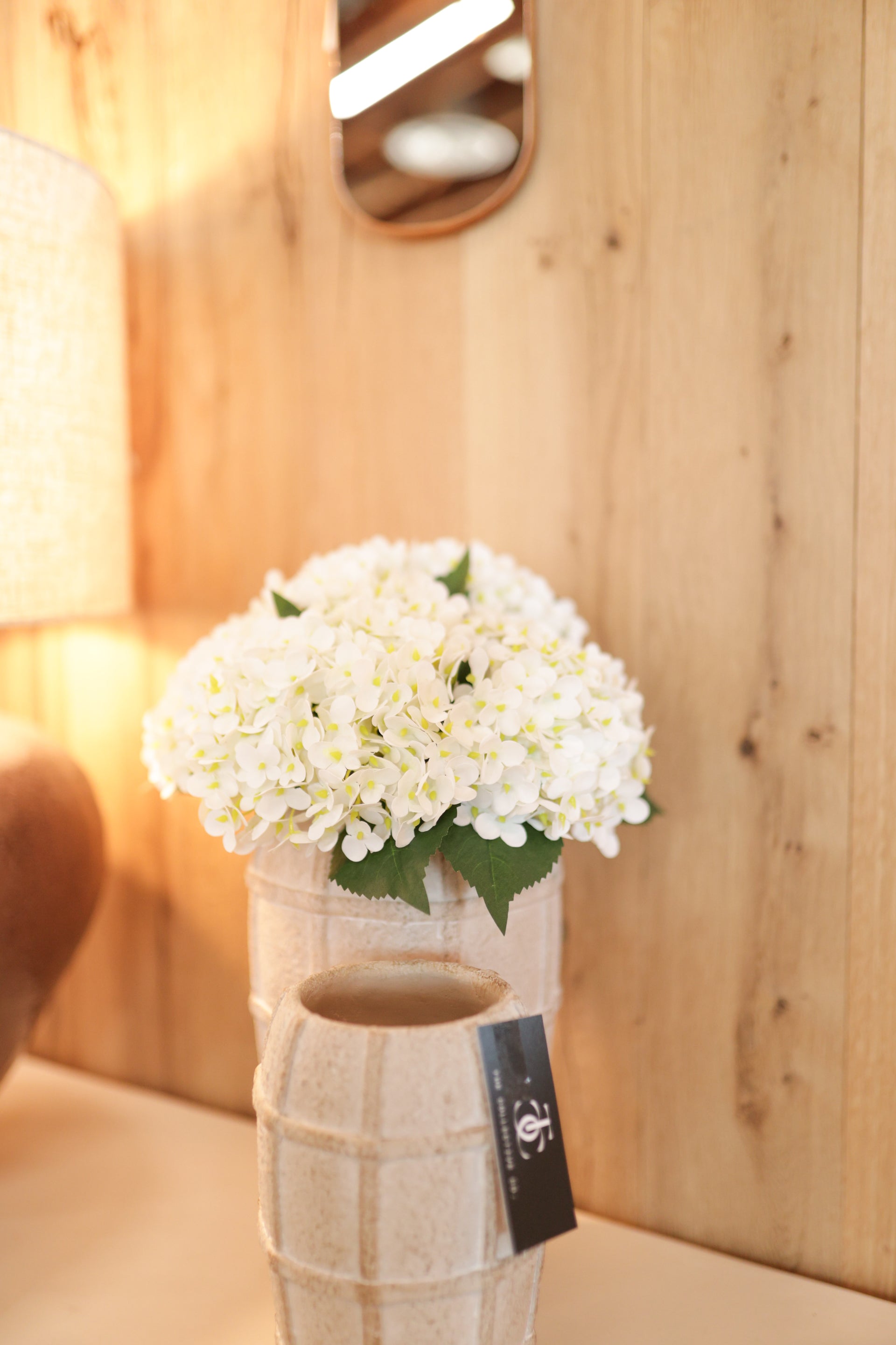 13" White Hydrangea Bundle