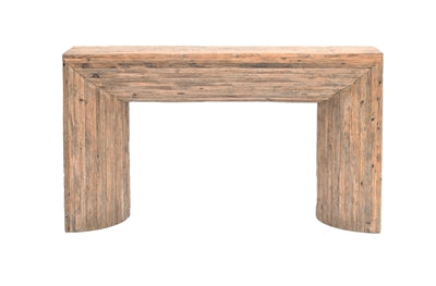 Wood Strips Console Table Natural