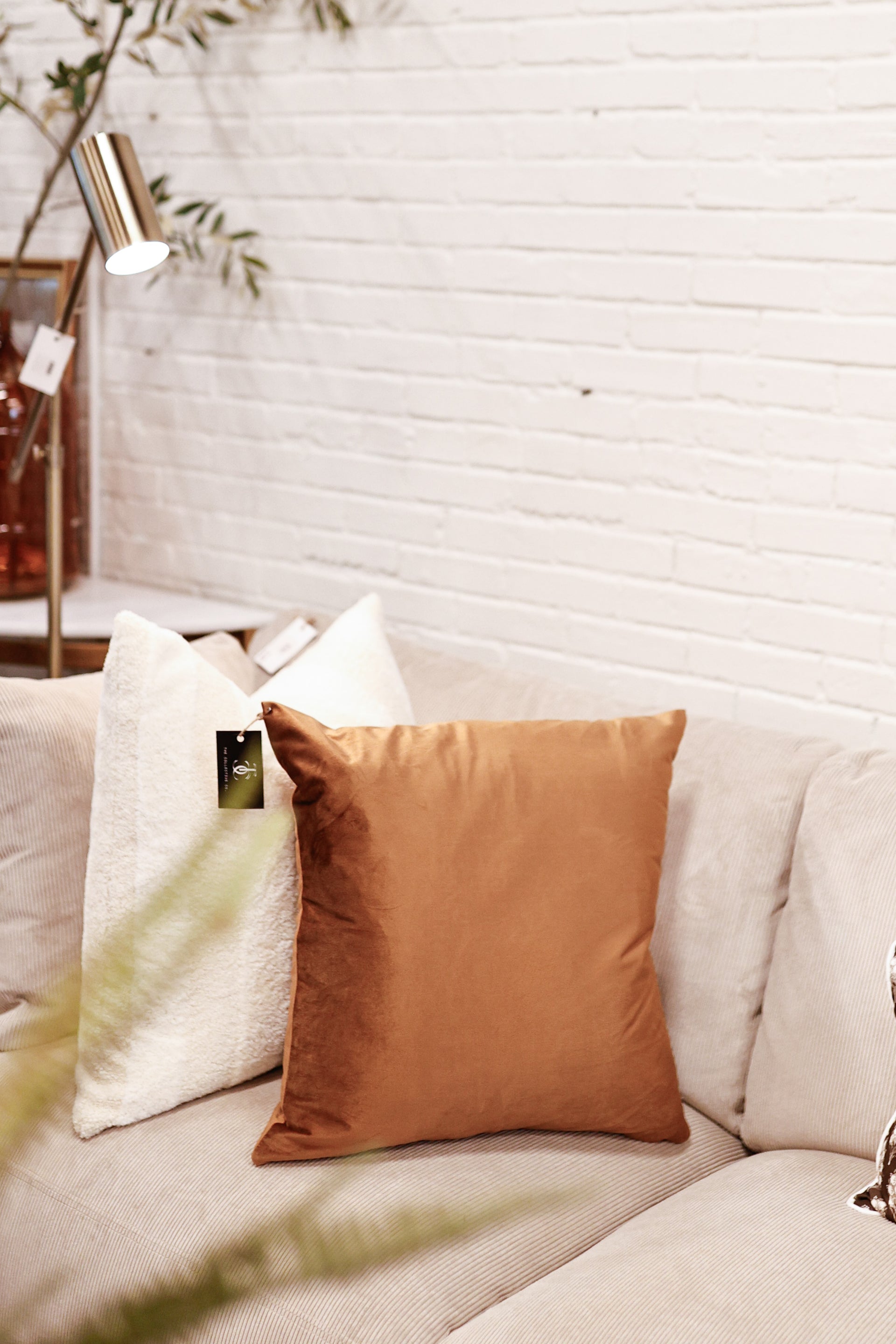 Cinnamon Velvet Pillow