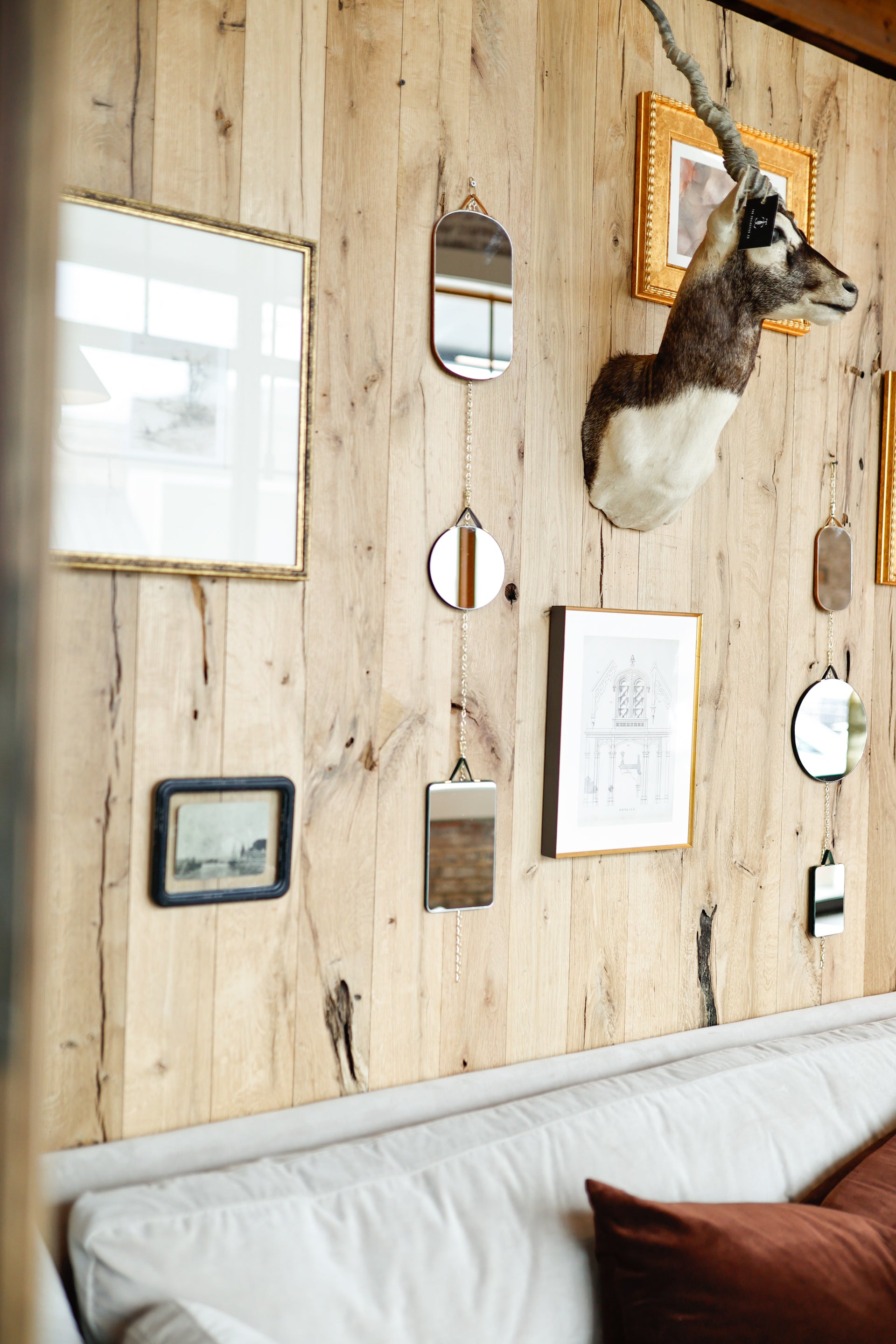 Distressed Wood Framed Wall Decor