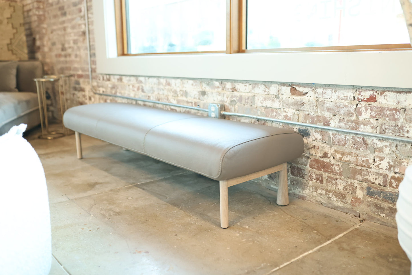 Coco Diamonds Walnut Bench