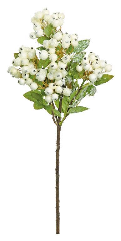 Snowy Winter Berry Pick, 23", White