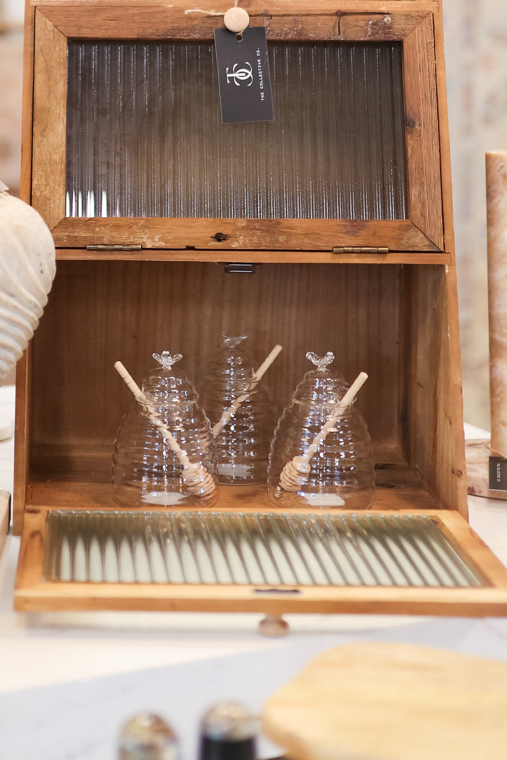 Honey Jar with Honey Dipper