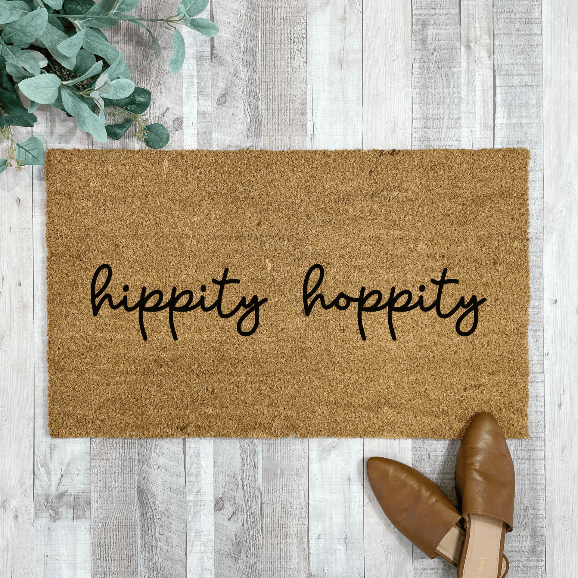 Hippity hoppity Easter Doormat