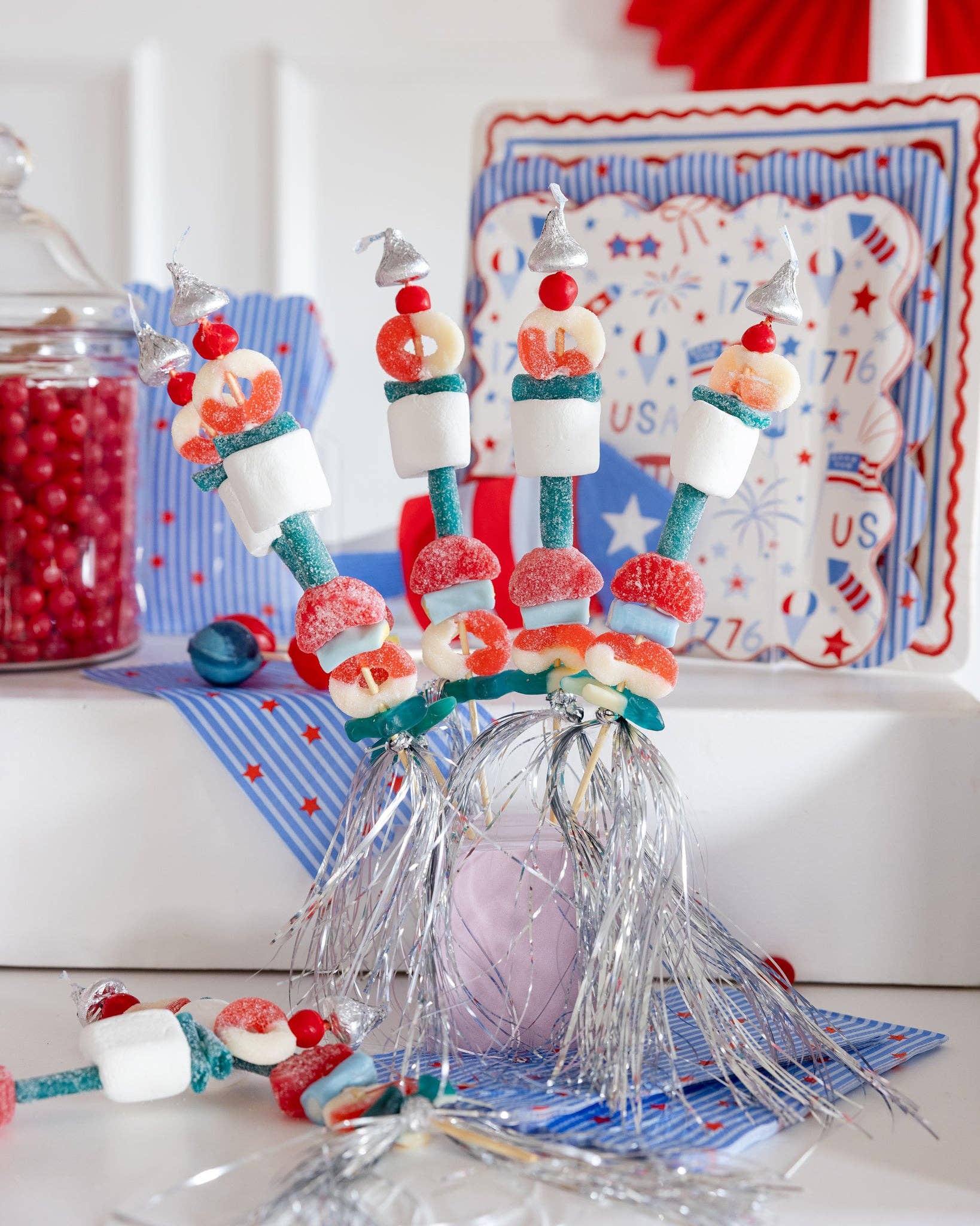 Stripes and Stars Paper Guest Napkin