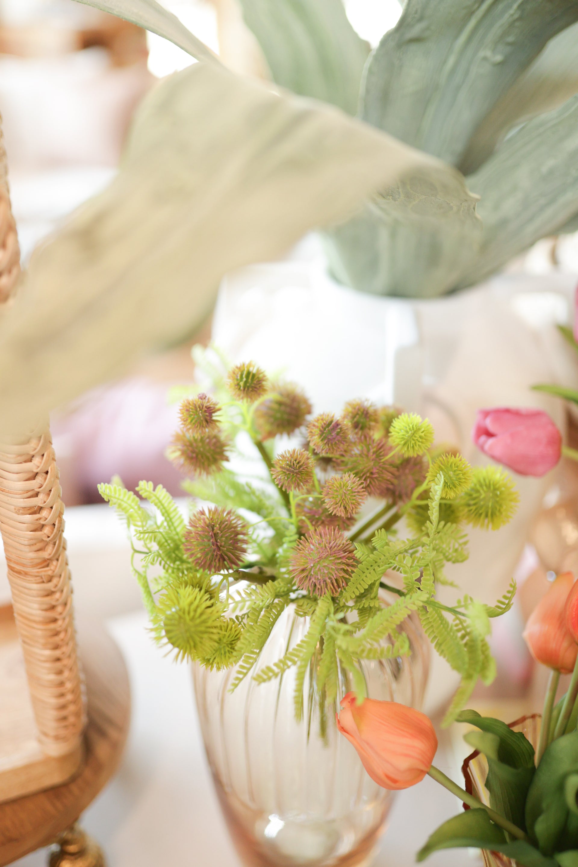 12" Green Lavender Thistle Bundle
