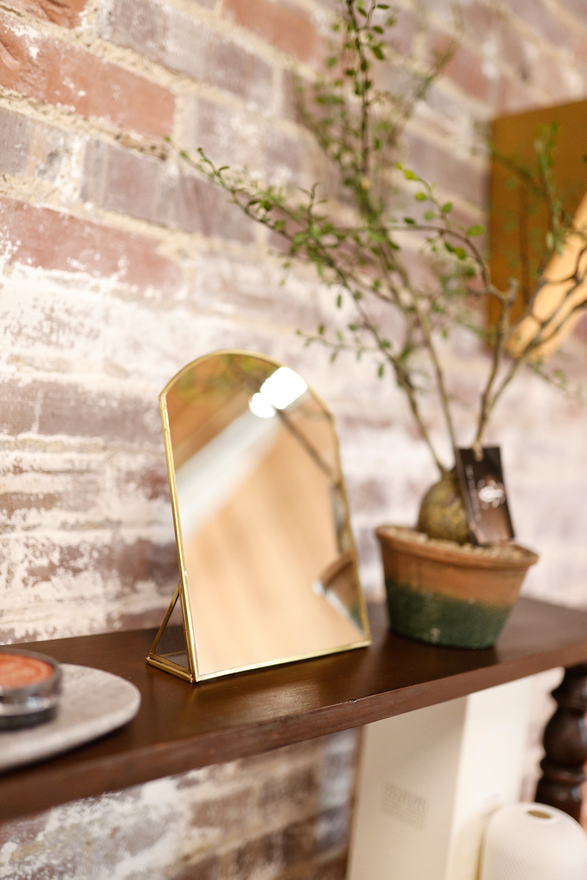 Metal Framed Standing Mirror