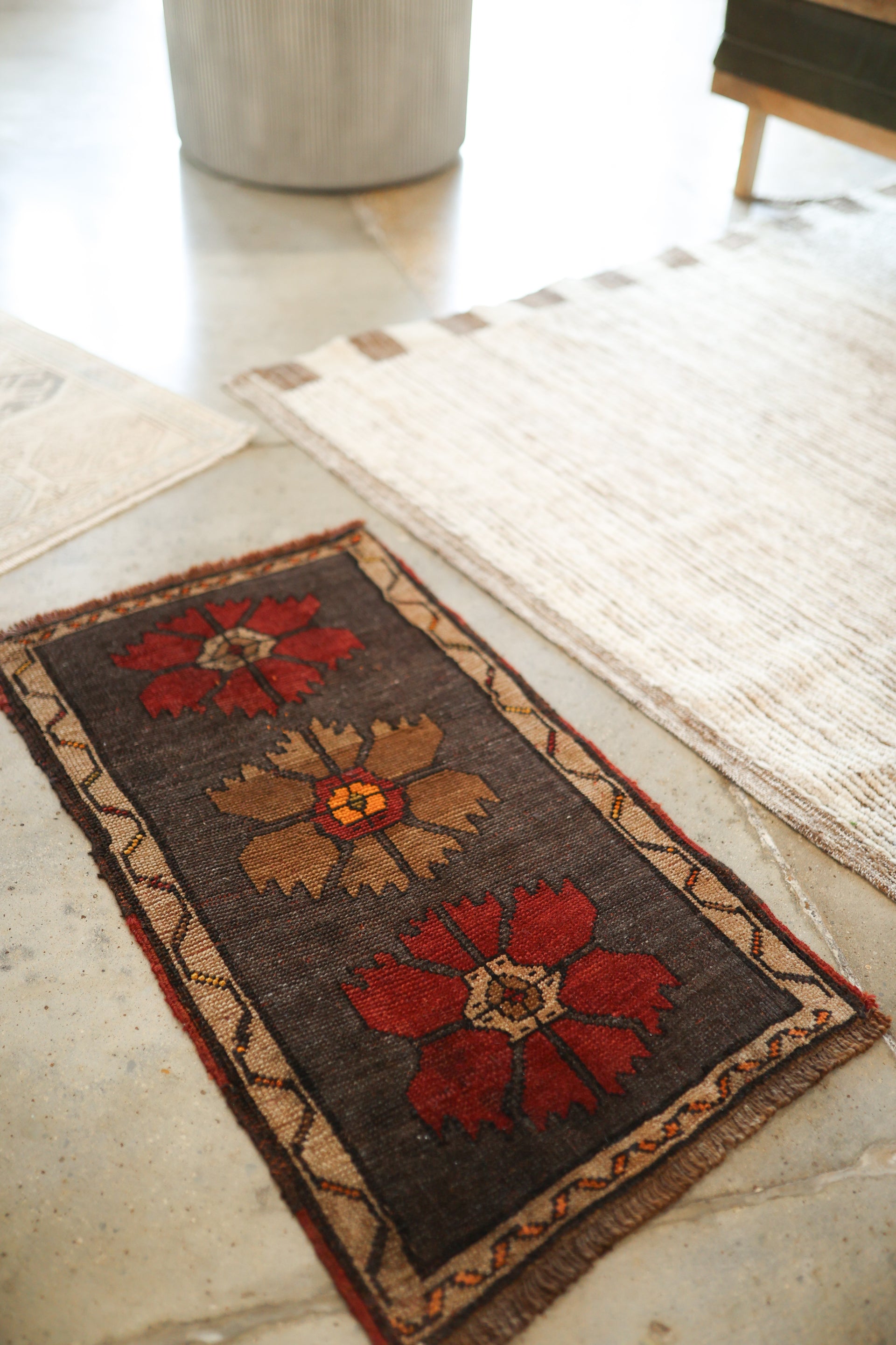 New Mini Vintage Turkish Rug 45