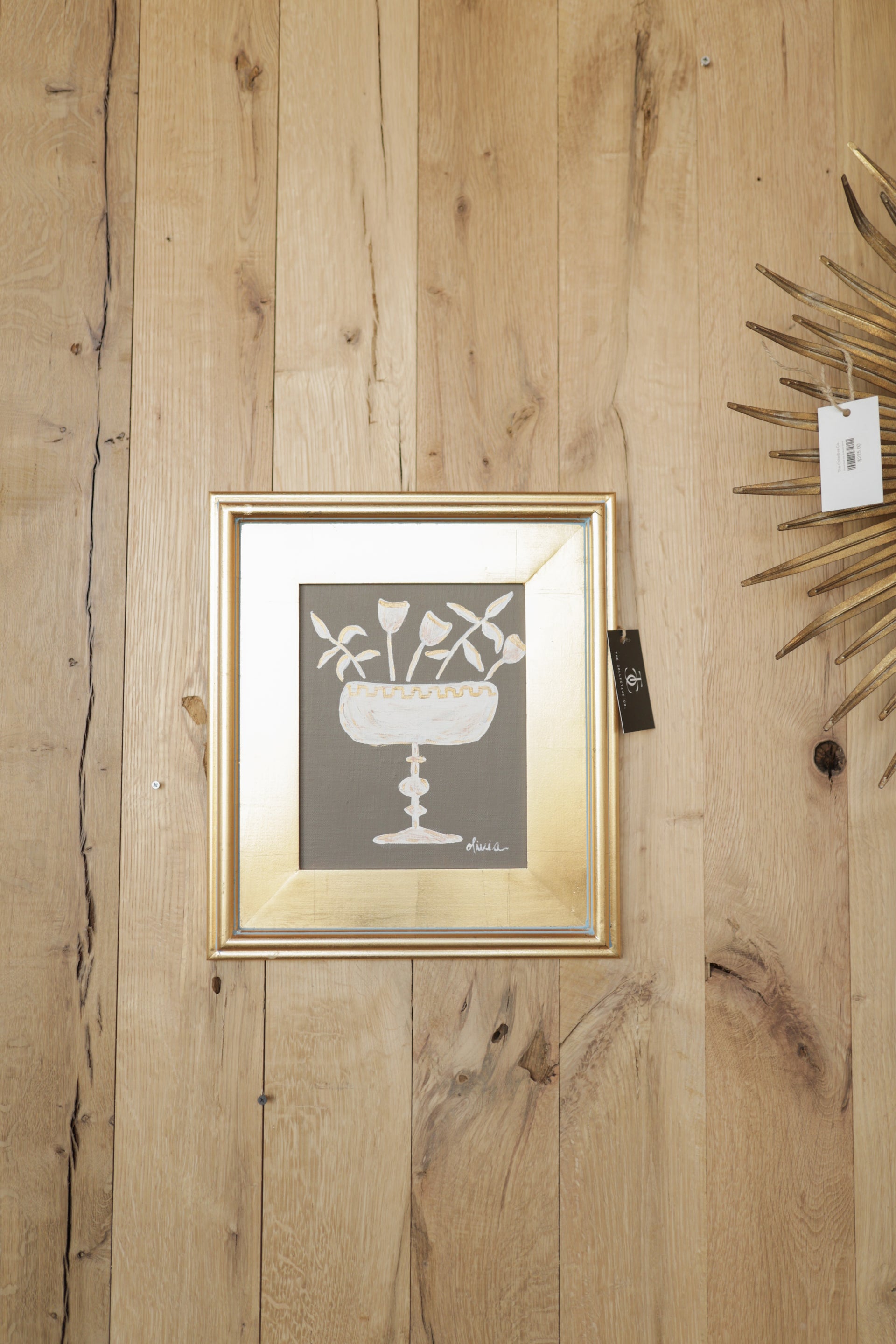 Framed Art by Olivia - Dark Brown