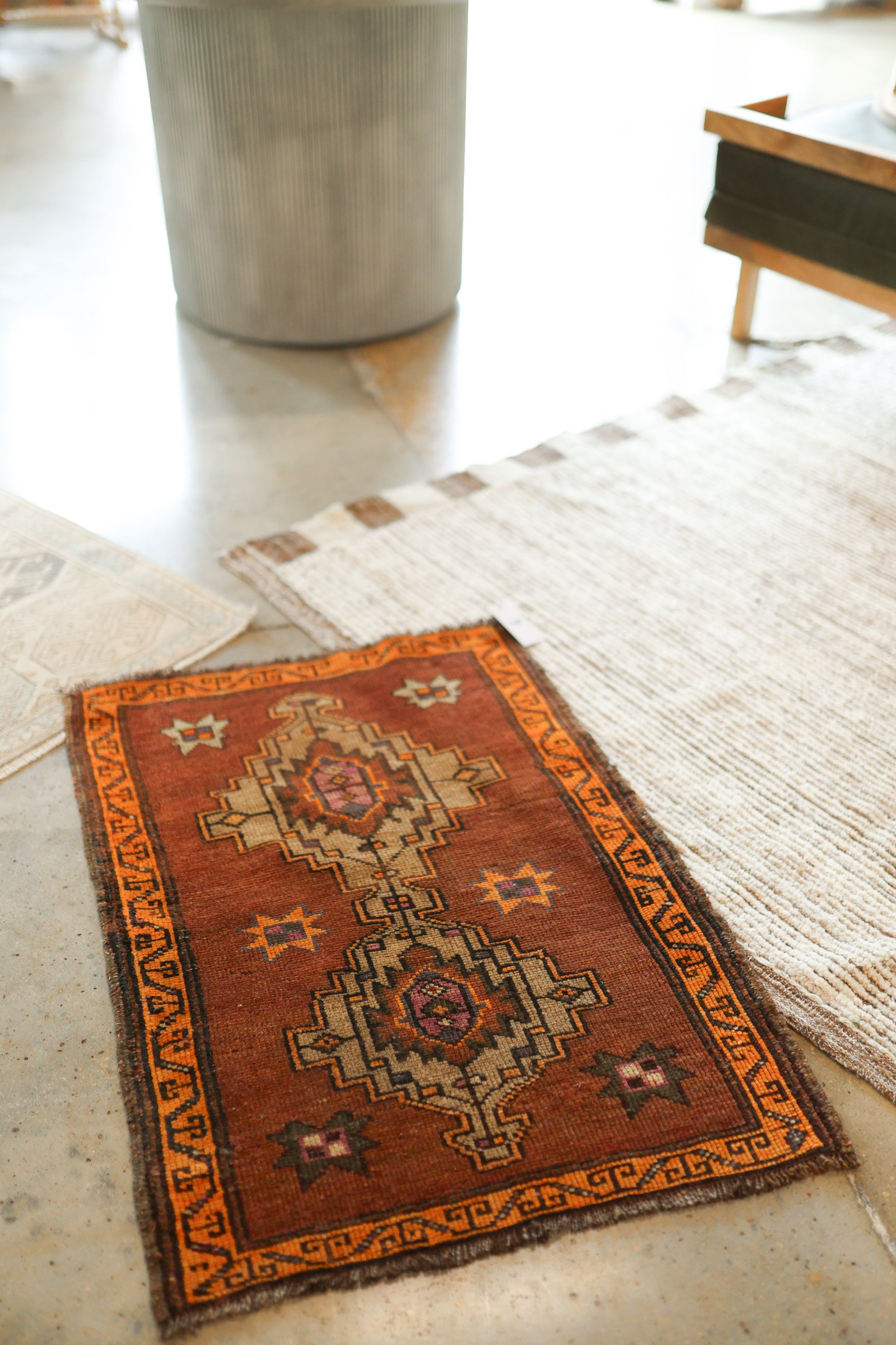 New Mini Vintage Turkish Rug 17
