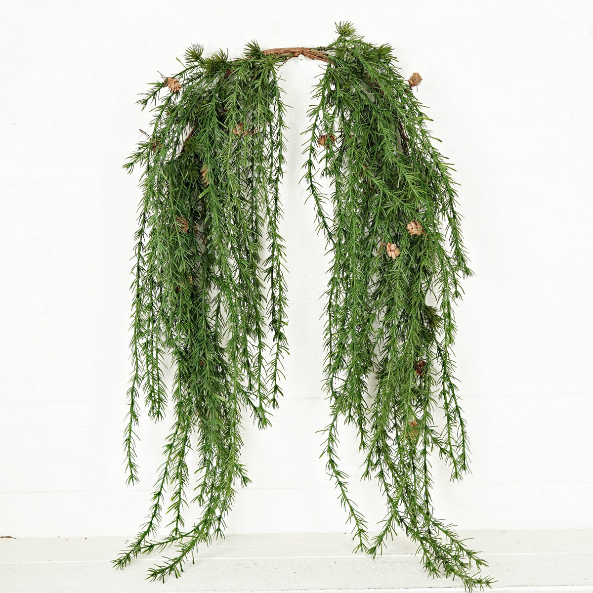 511702- 6ft Swag Arch Garland-Evergreen Drippng Cypress w. B