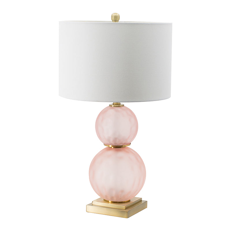 Pink Glass Table Lamp