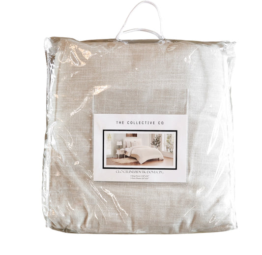 Champagne Velvet Duvet Cover with 3 Euros - King