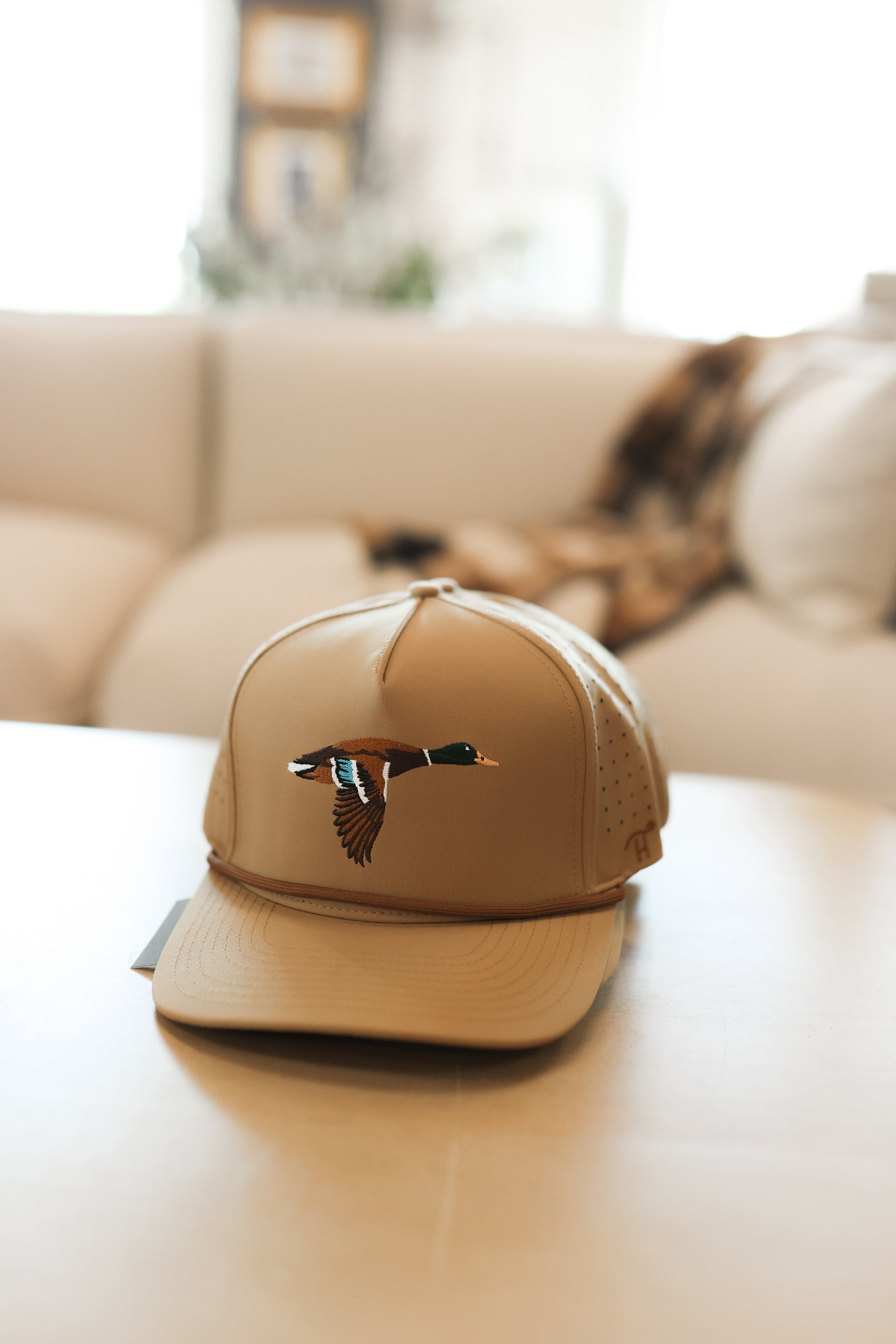 Flying Duck Embroidered Rope Hat