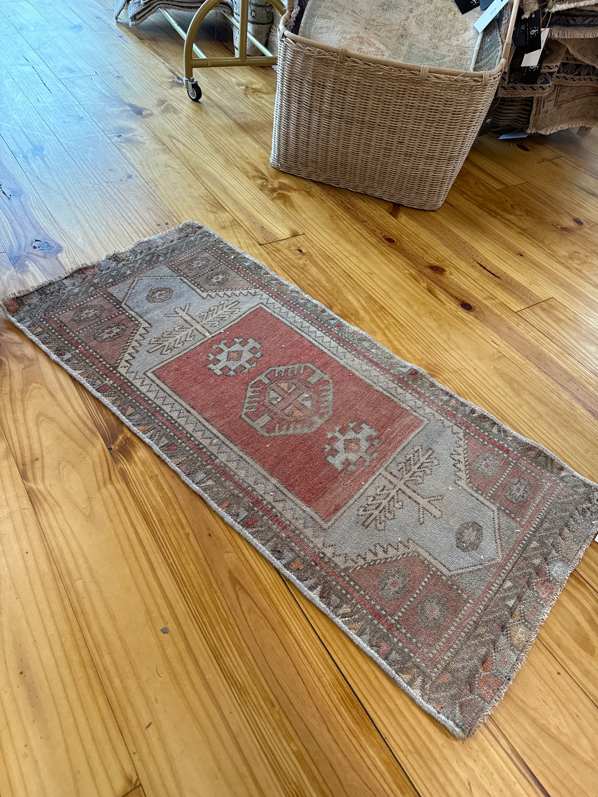 New Mini Vintage Turkish Rug 42