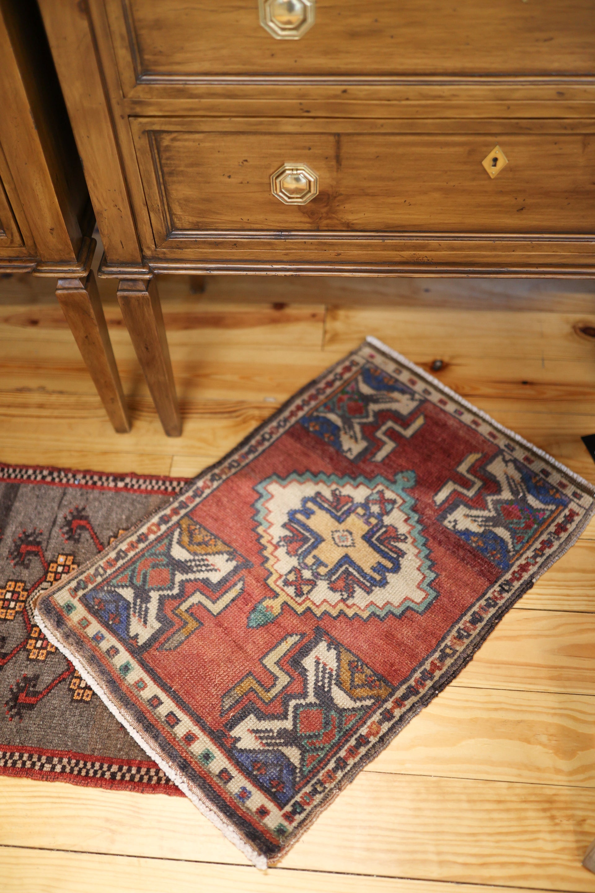 New Mini Vintage Turkish Rug 47