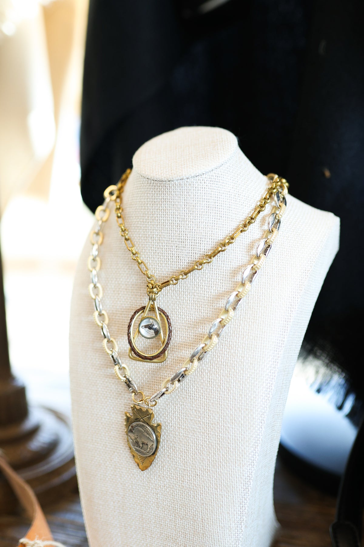Vintage Horse Lasso Pendant Necklace