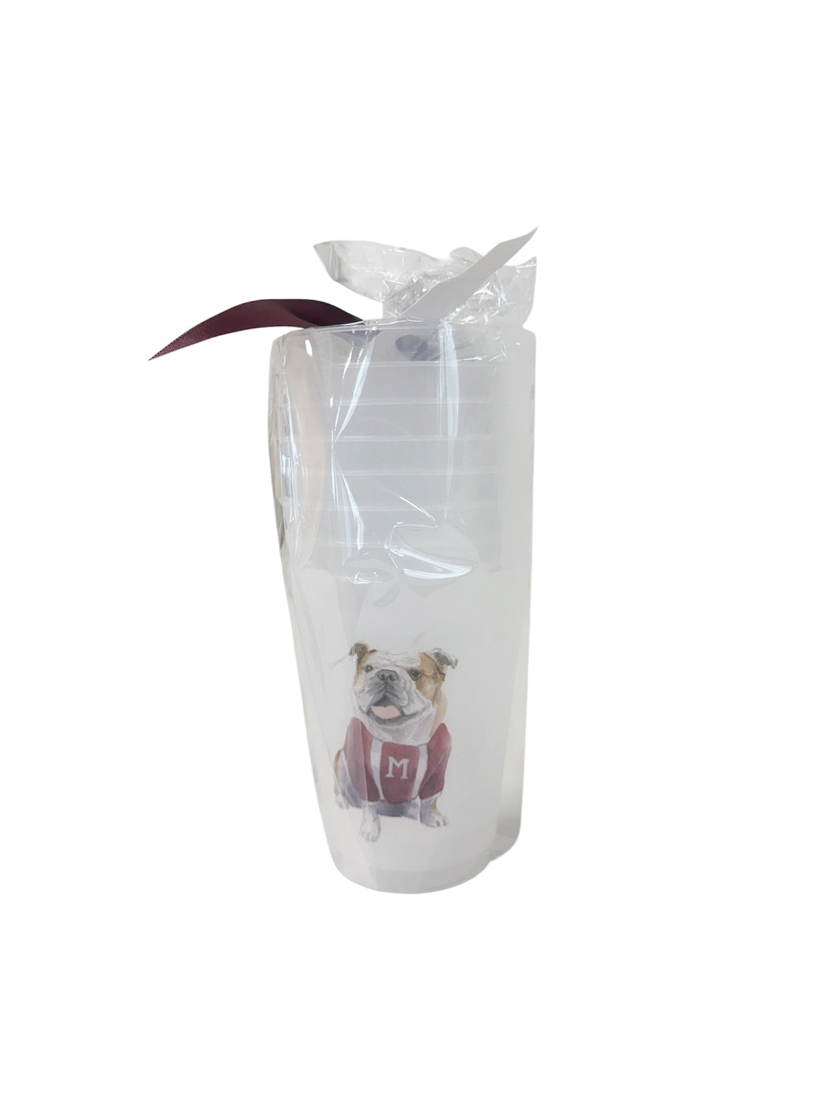 Frosted Cup - Maroon Bulldog