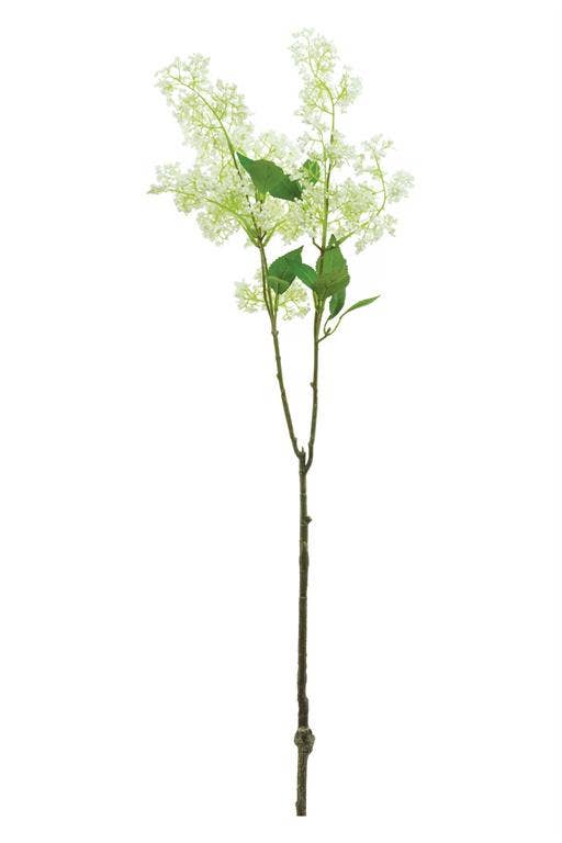 Sticky Laurel Spray, 34", Cream/White