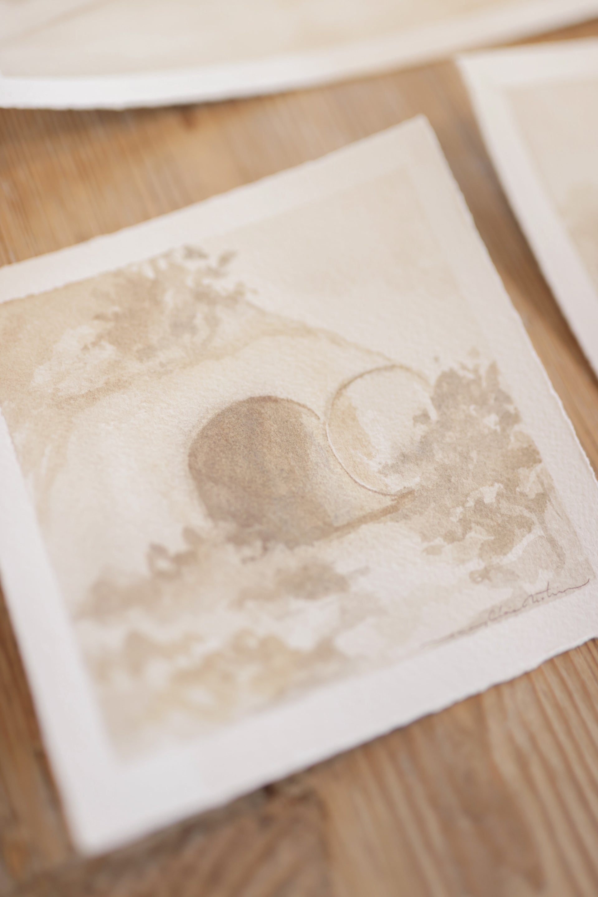 The Tomb Was Empty - Art By Mary Claire 5” x 5” (Each One Will Differ, not framed)