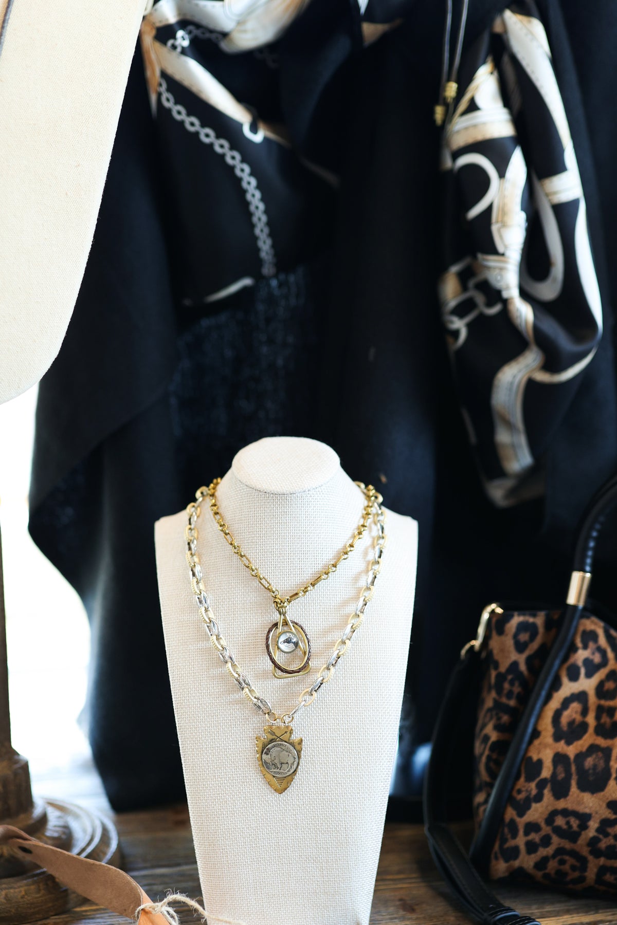 Vintage Horse Lasso Pendant Necklace