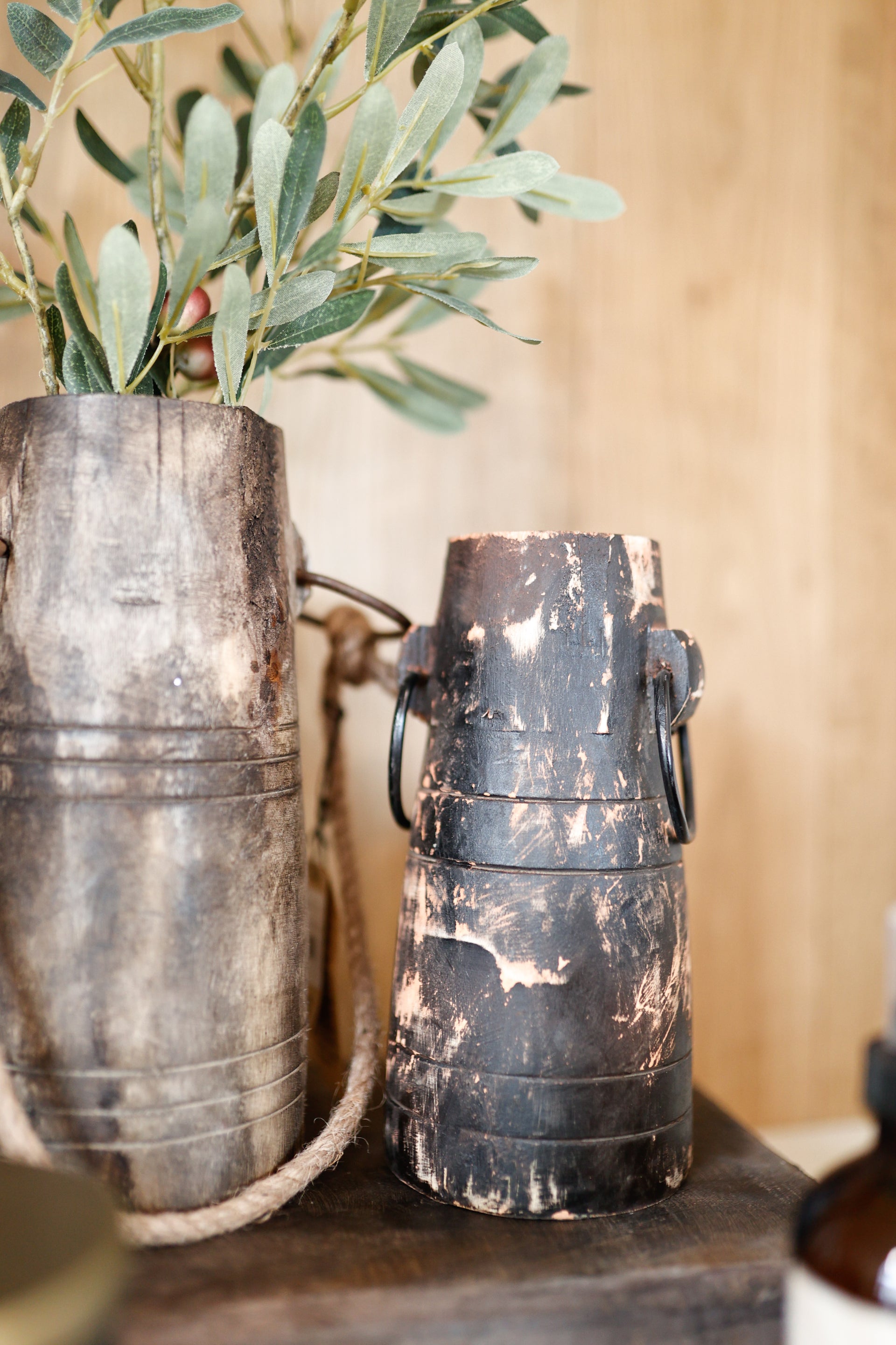 Wood Milk Jug