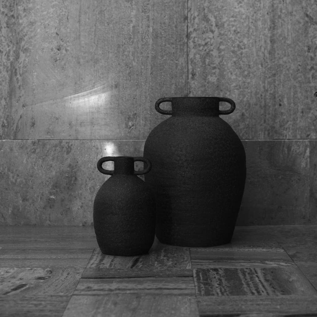 Lg. LONG Black Vase