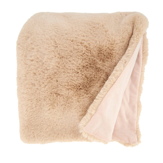 Warm Embrace Faux Rabbit Fur Throw
