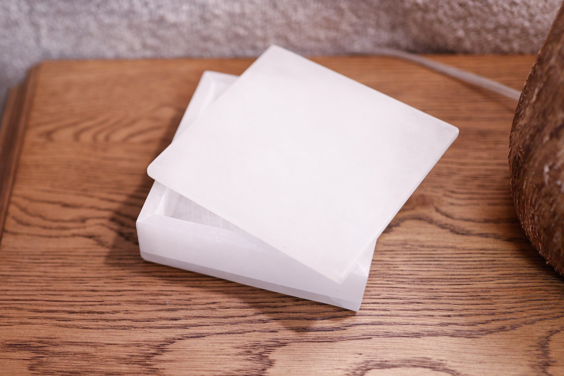 Lg. Alabaster Square Box