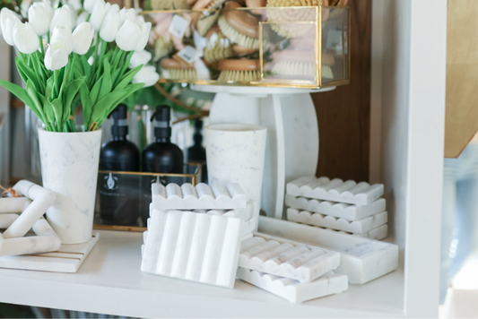 Carved Marble Soap Dish