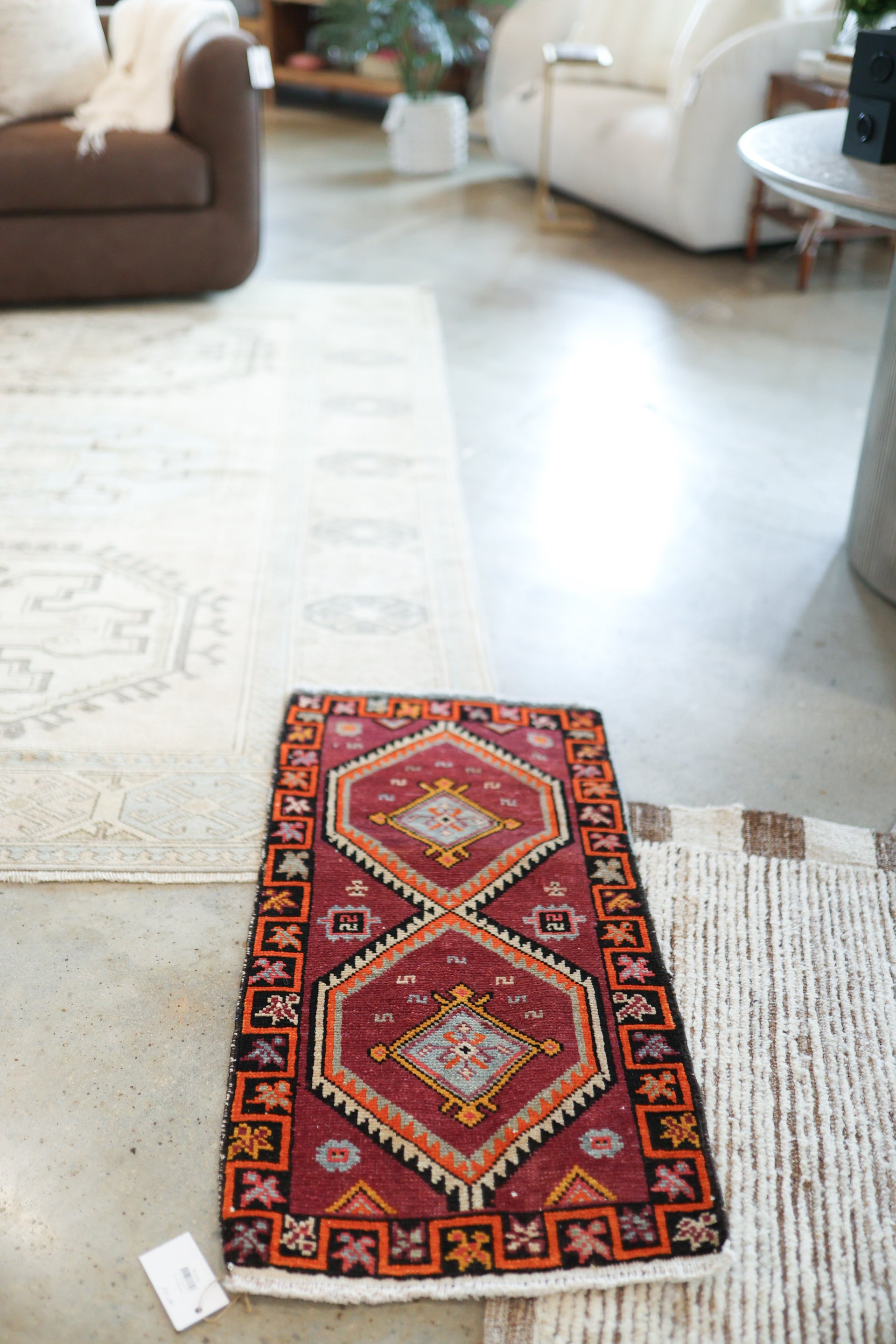 New Mini Vintage Turkish Rug 15
