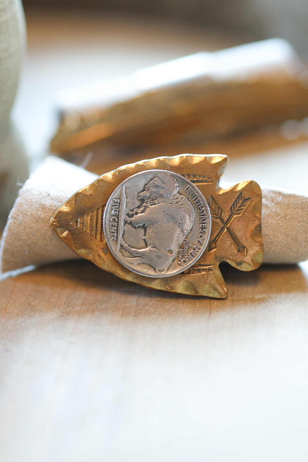 Arrowhead Coin Scarf Slide