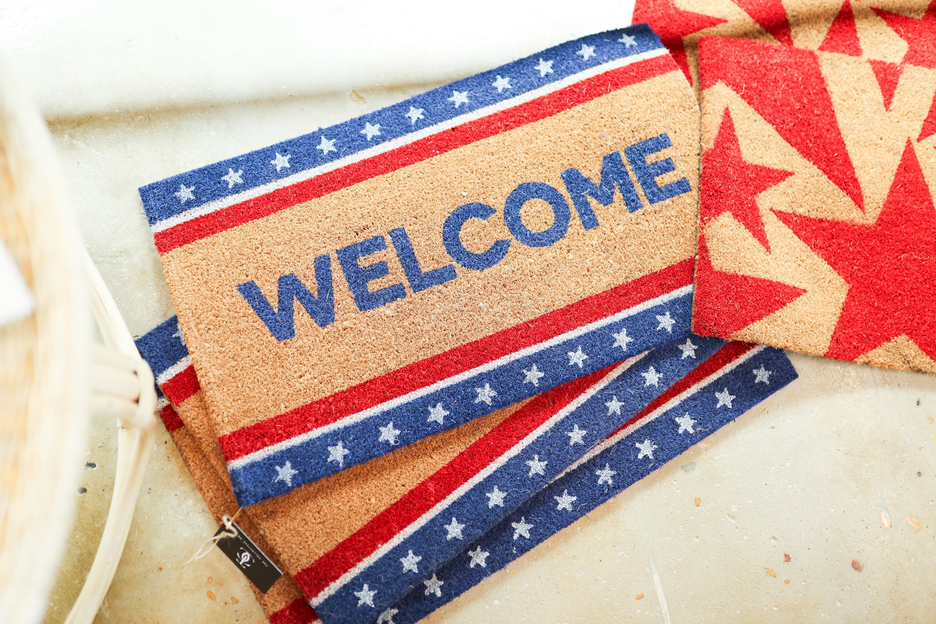 Patriotic Welcome Doormat