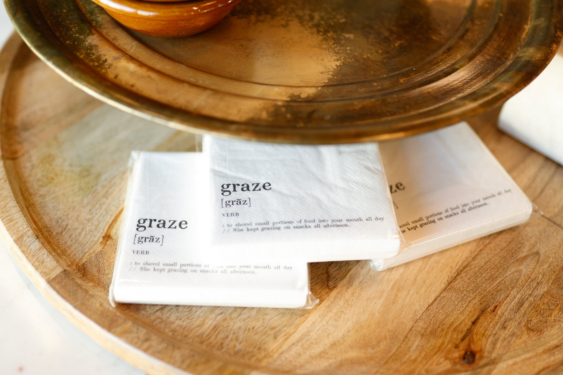 Face To Face Cocktail Napkin - Graze
