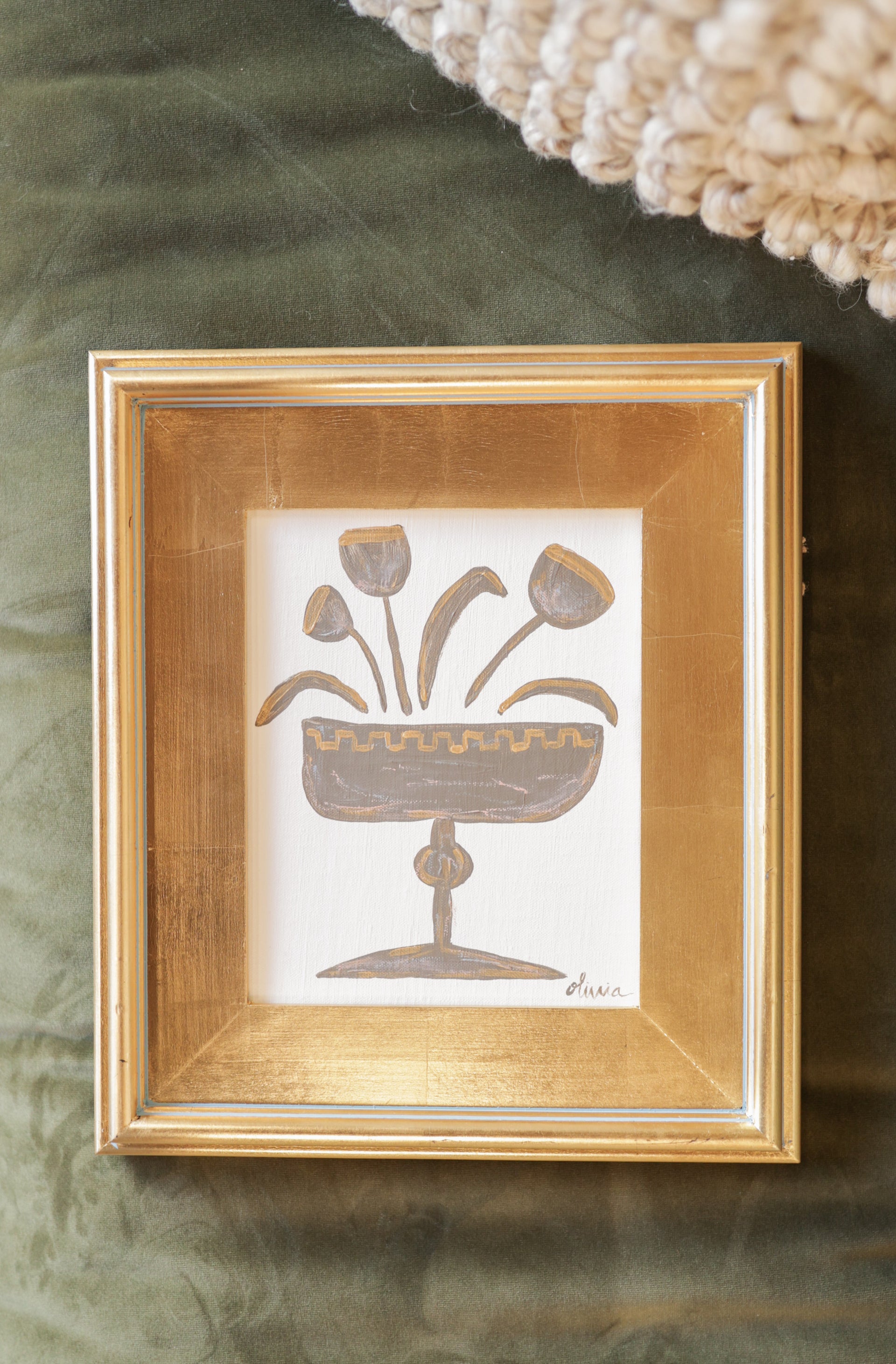 Framed Art by Olivia - Cream