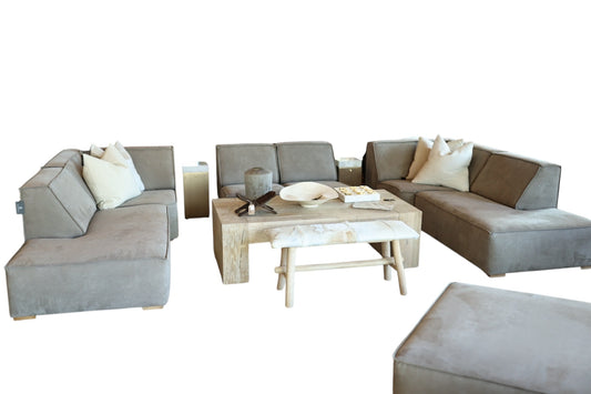 Comfy Scandinavian Texas Silver Sectional