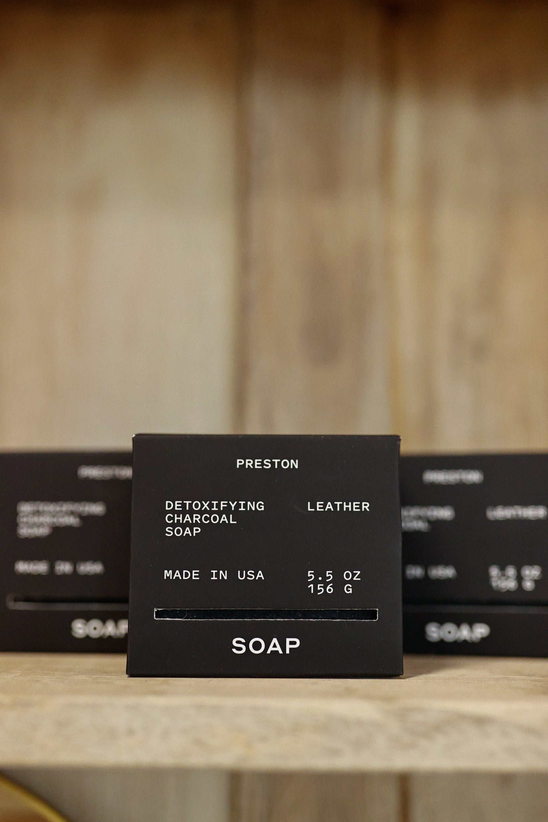 Preston - Bar Soap - Leather- 5.5 Floz