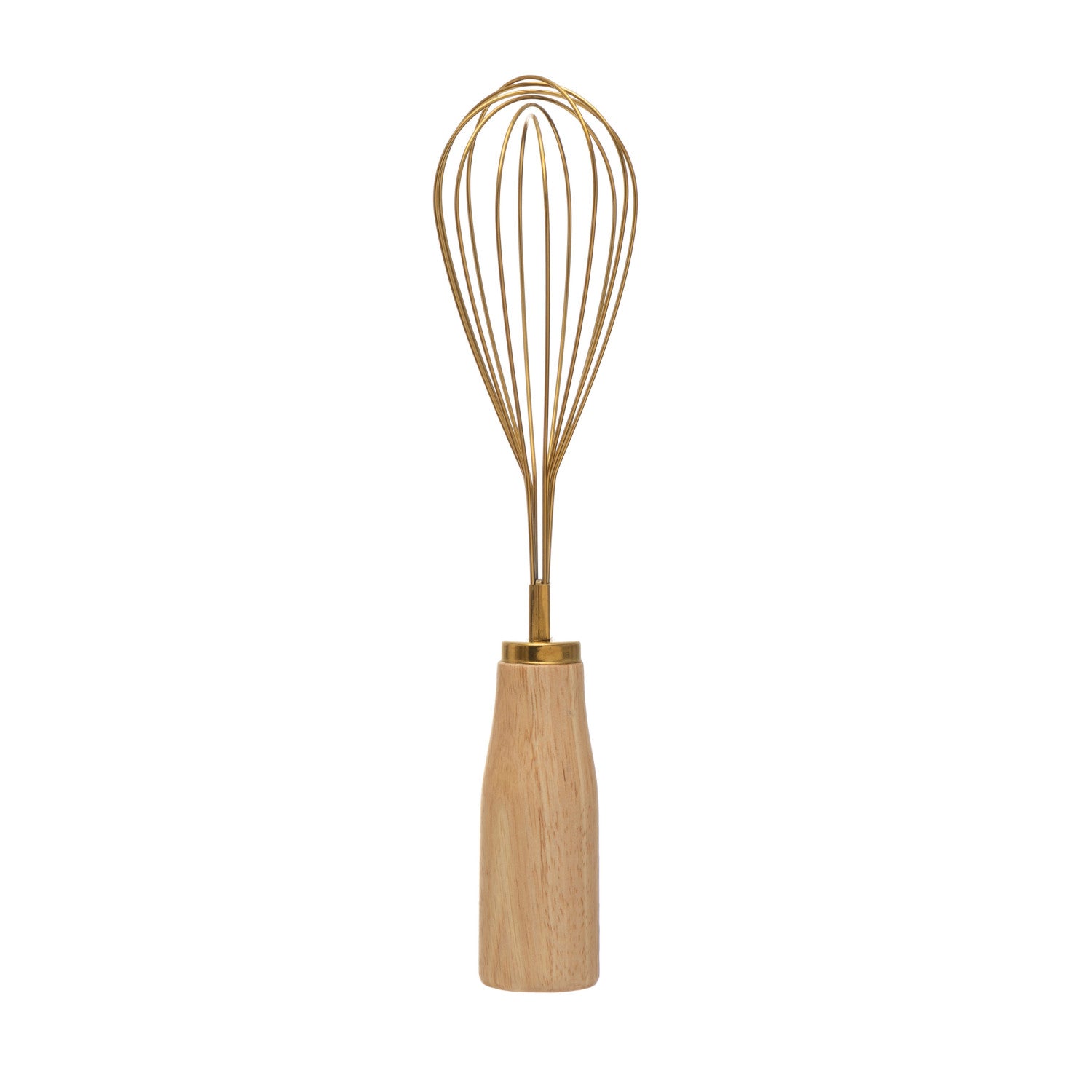 Stainless Steel and Wooden Whisk