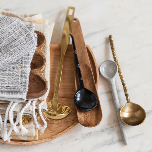 Natural Horn Kitchen Spoon Set